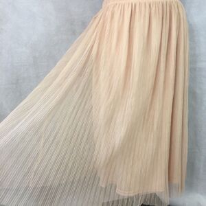 Bobeau Lace Overlay Mesh Lined Midi Skirt Size Small